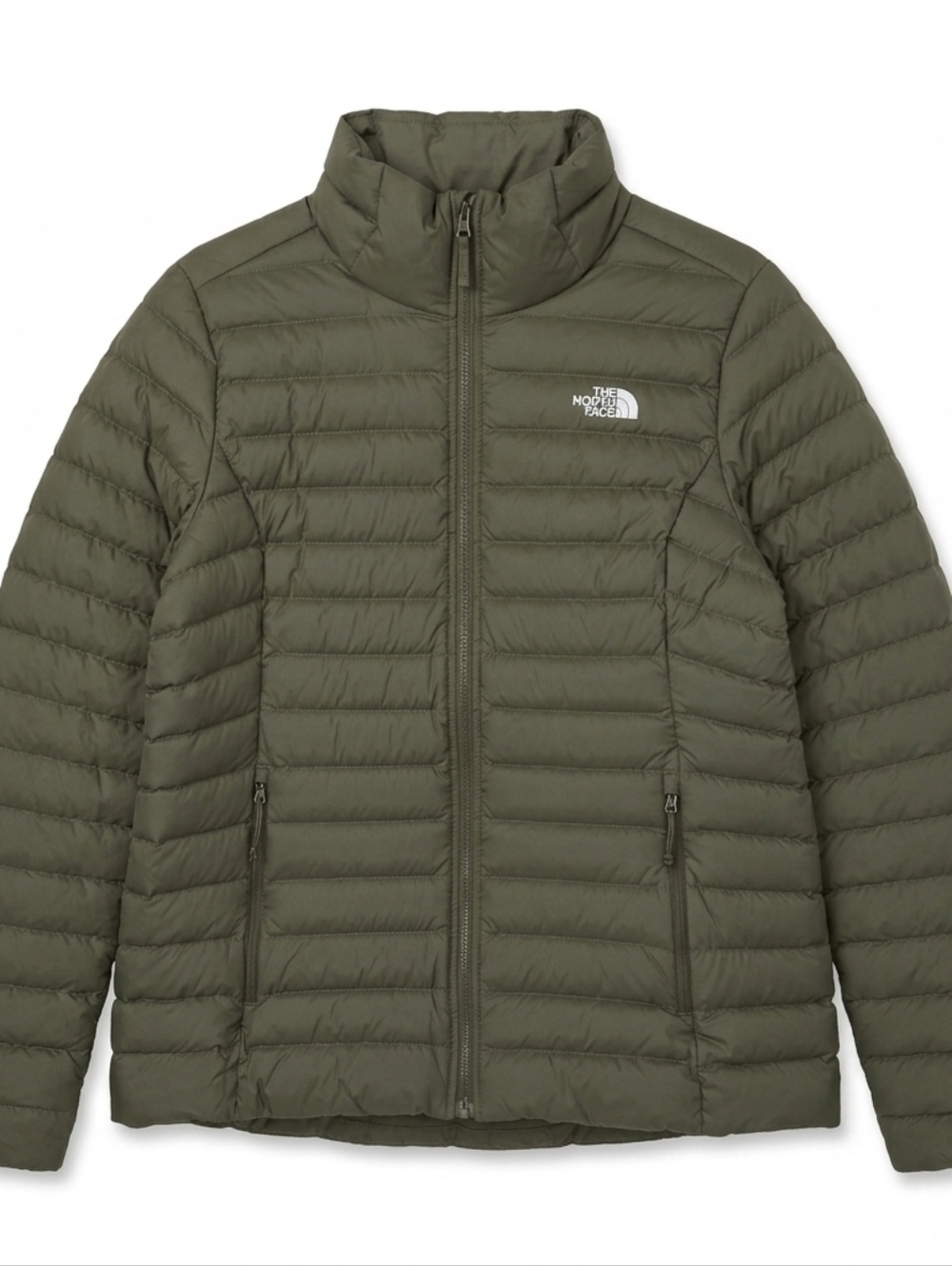 The North Face Women's 700 Down Filled Olive Green Puffer Quilted Jacket Size L